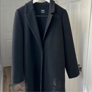 Zara Women's Elegant Black Trench Coat